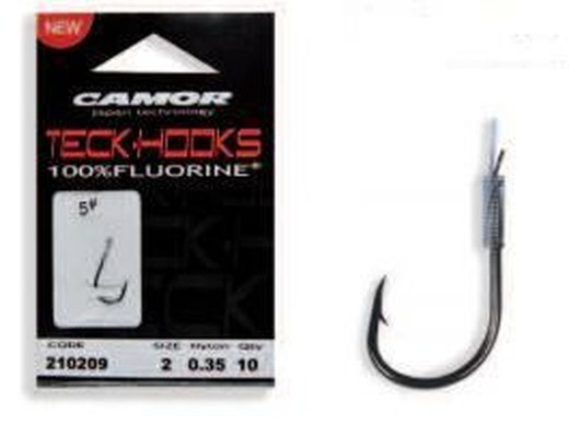Camor Teck-Hook 2597 Black Nickel Mounted Hooks