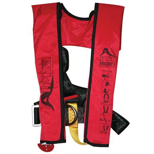 Lalizas Alpha Children's Automatic Life Vest med sele ISO 12402-3