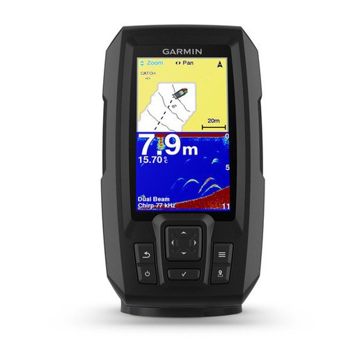 Garmin Striker Plus 4 GPS-Sonde mit Popa Dual Beam Transducer