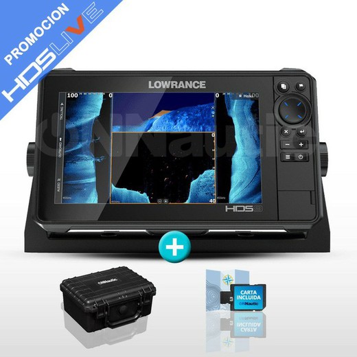 Sonda de plotadora GPS ao vivo Lowrance HDS-9