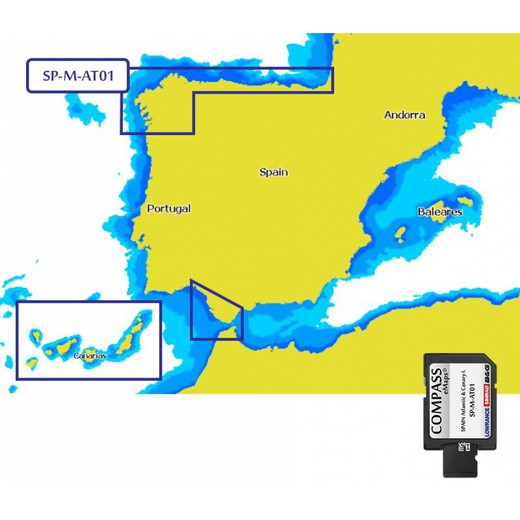 Lowrance HOOK Reveal 5 HDI 83/200/Downscan och Carta Compass Emaps Atlantic