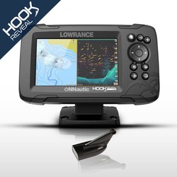 Lowrance HOOK Reveal 5 HDI 83/200/Downscan i mapa Emap z kompasem śródziemnomorskim