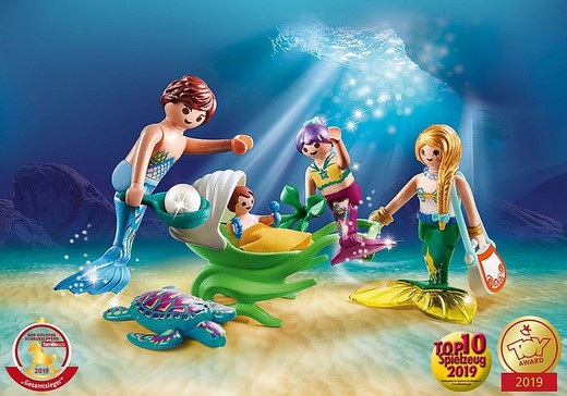 Playmobil Mermaid Baby Pram & Toys Boy Figure Fantasy Ocean NEW Style 