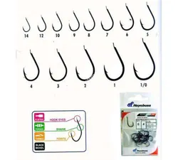Hayabusa Chinu Black Nickel Hooks