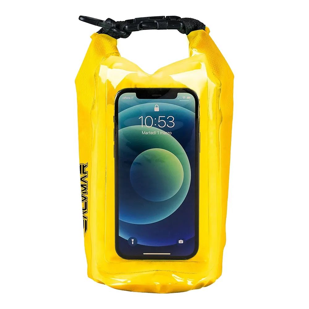Bolsa Seca con Bolsillo para Teléfono 2,5 lt Amarillo