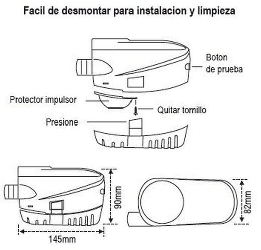 Bomba Achique Automatica Sumergible Lalizas