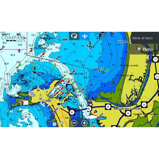 Cartografia Compass E+ Spain Mediterranean