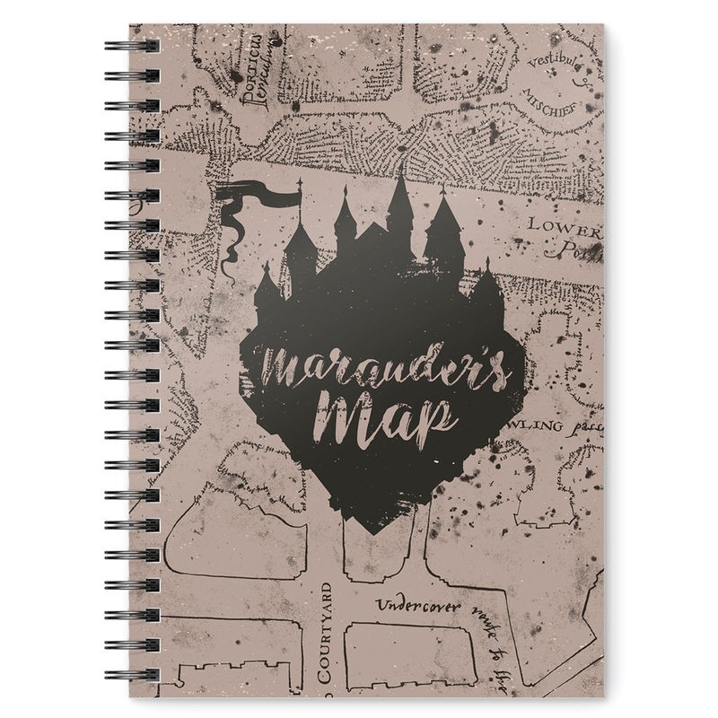 Quaderno A5 Mappa del Malandrino Harry Potter — nauticamilanonline