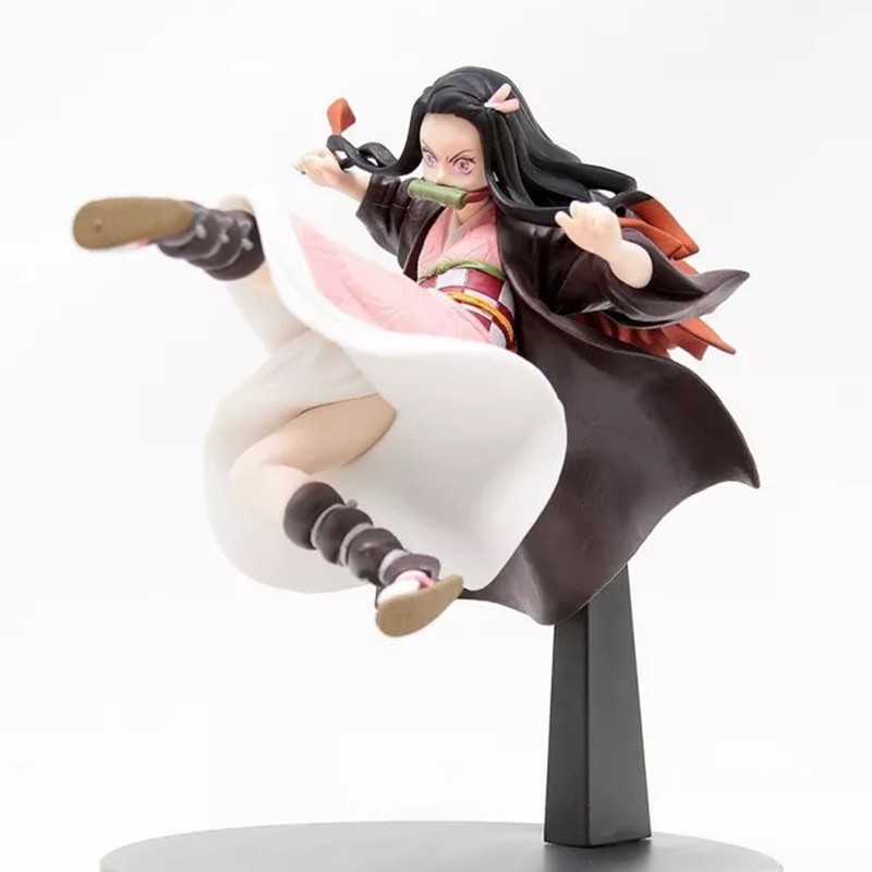 Boneco Figure para coleção Nezuko Kamado Anime Kimetsu no Yaiba