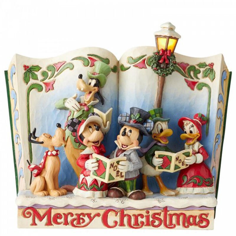 Enesco Disney Classic Carols libro Topolino e figura aziendale