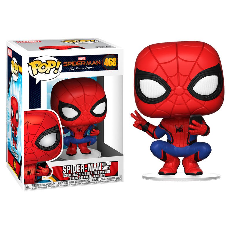 Figura POP Marvel Spiderman Far From Home Spiderman Hero Suit —  nauticamilanonline