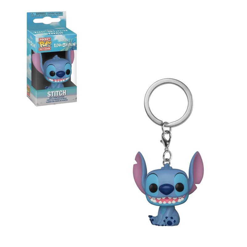 Funko Pop Schlüsselanhänger Schlüsselanhänger Disney Lilo & Stitch Stitch  sitzend 55619