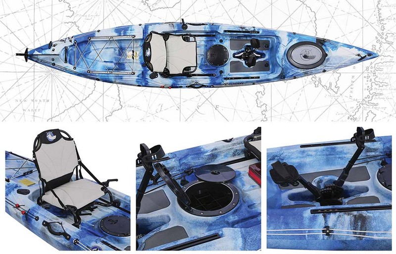 Alborán FX Pack kayak de pesca Dentón