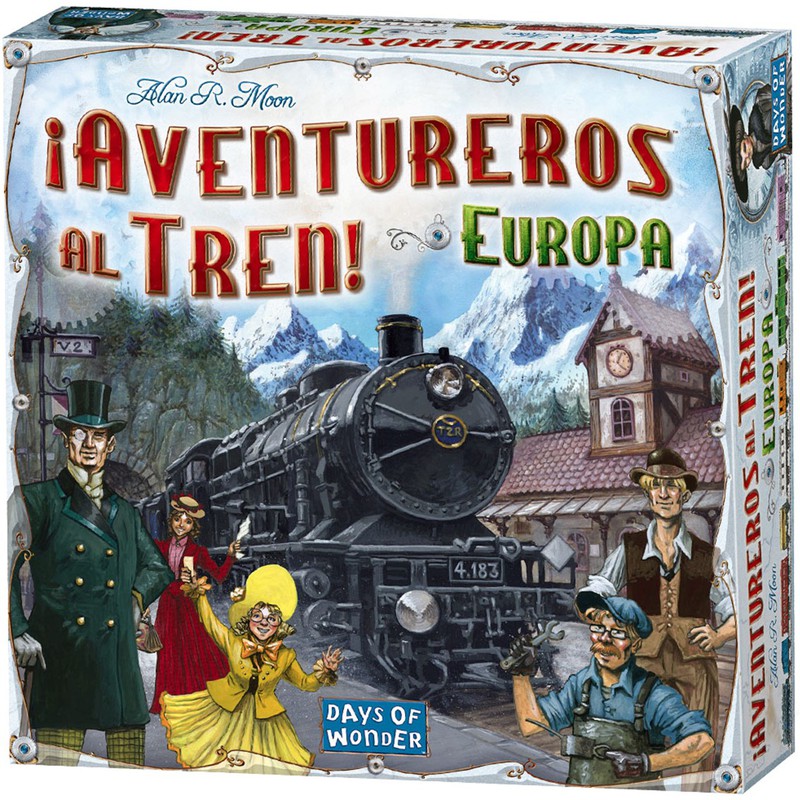 Aventureiros do jogo de tabuleiro Asmodee para o trem! europa pegi 8 —  nauticamilanonline