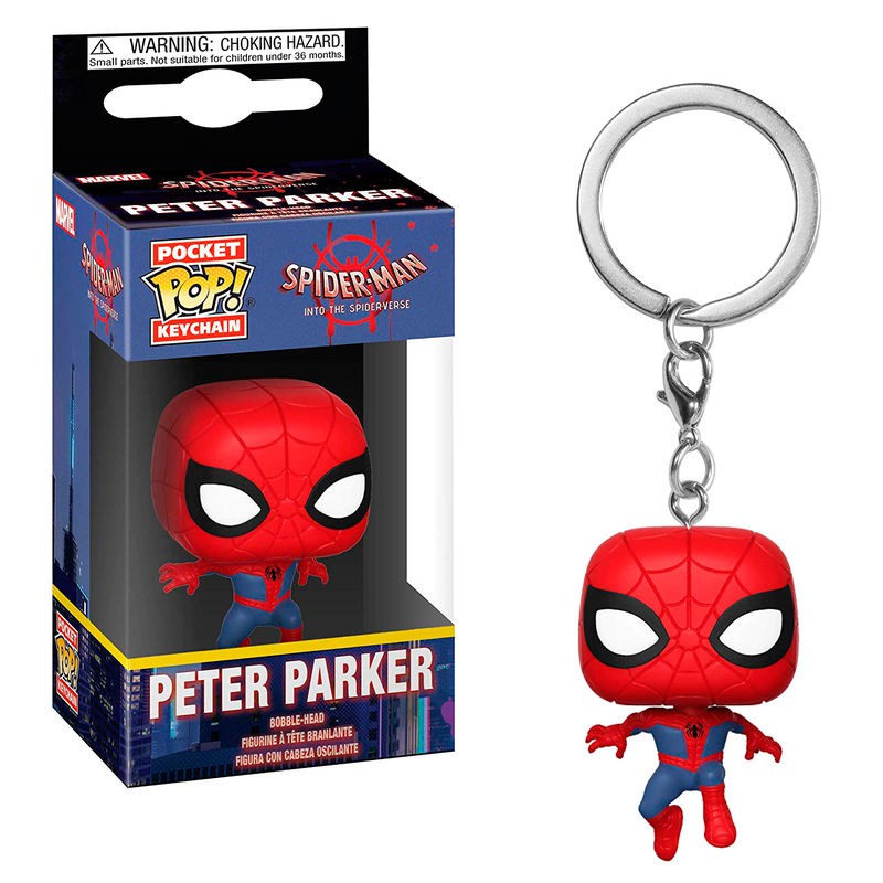 Portachiavi Pocket POP Marvel animato Spiderman Peter Parker