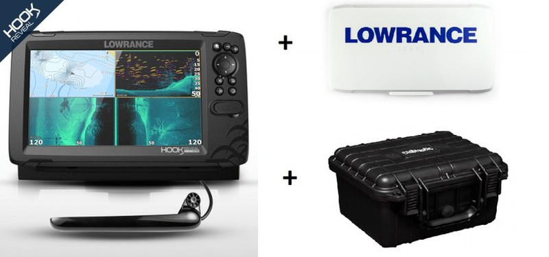 Lowrance HOOK Reveal 7 Tripleshot PoweryMax Ready GPS Plotter Probe