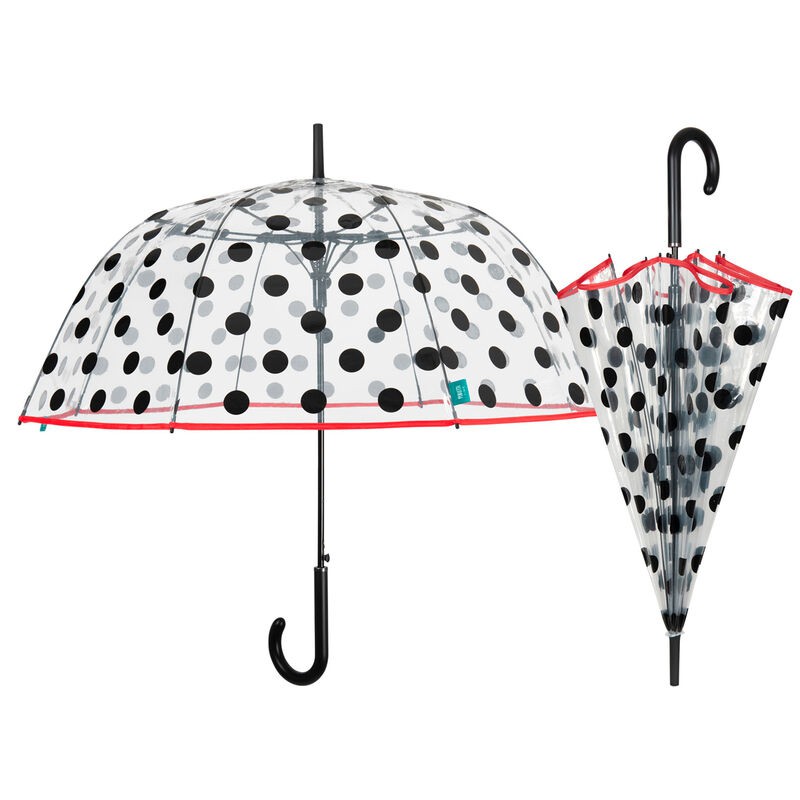 Paraguas automatico transparente Topos 61cm nauticamilanonline