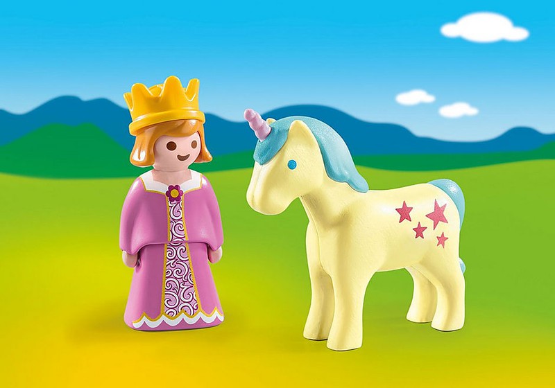 Playmobil 1.2.3 princesse avec licorne — nauticamilanonline