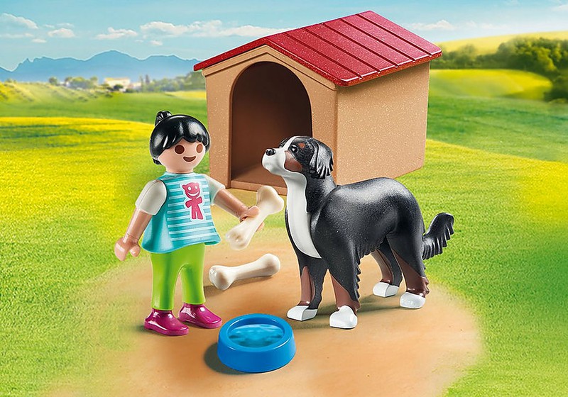 Terrain pour chiens Playmobil avec petite maison — nauticamilanonline