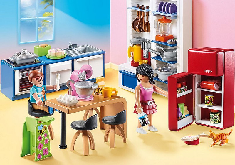 Playmobil vajilla vaso taza cocina institución casa de muñecas vida urbana 