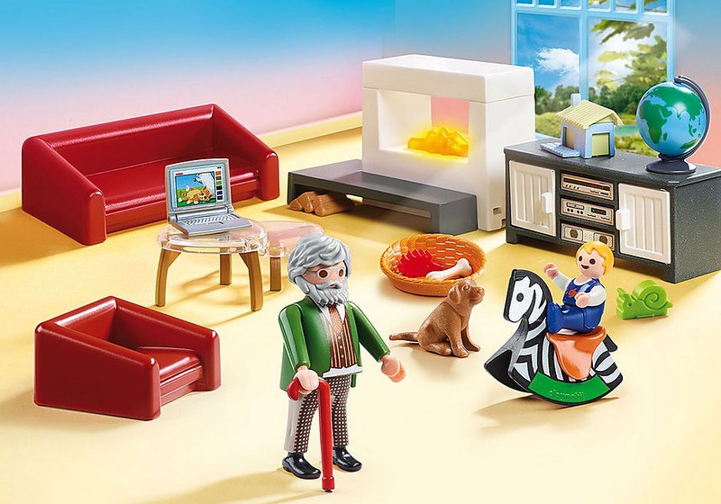 Playmobil ® alfombra gross alrededor de casa de muñecas villa casa salón comedor p9 
