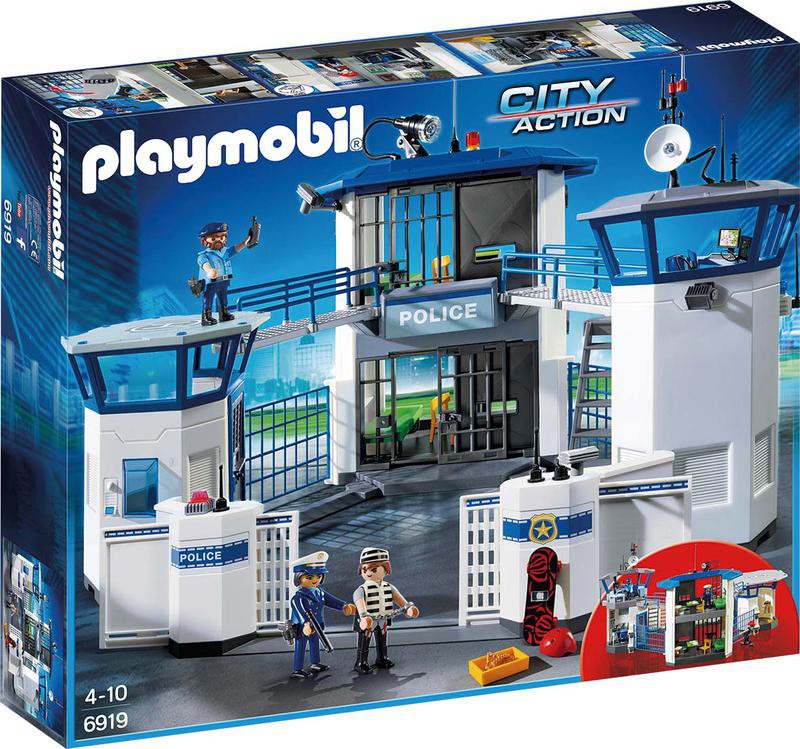 Playmobil 6919 Commissariat de Police avec Prison- City Action- Les  policiers - City Action Les policiers