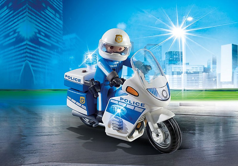 Policier Playmobil Policier avec moto et — nauticamilanonline