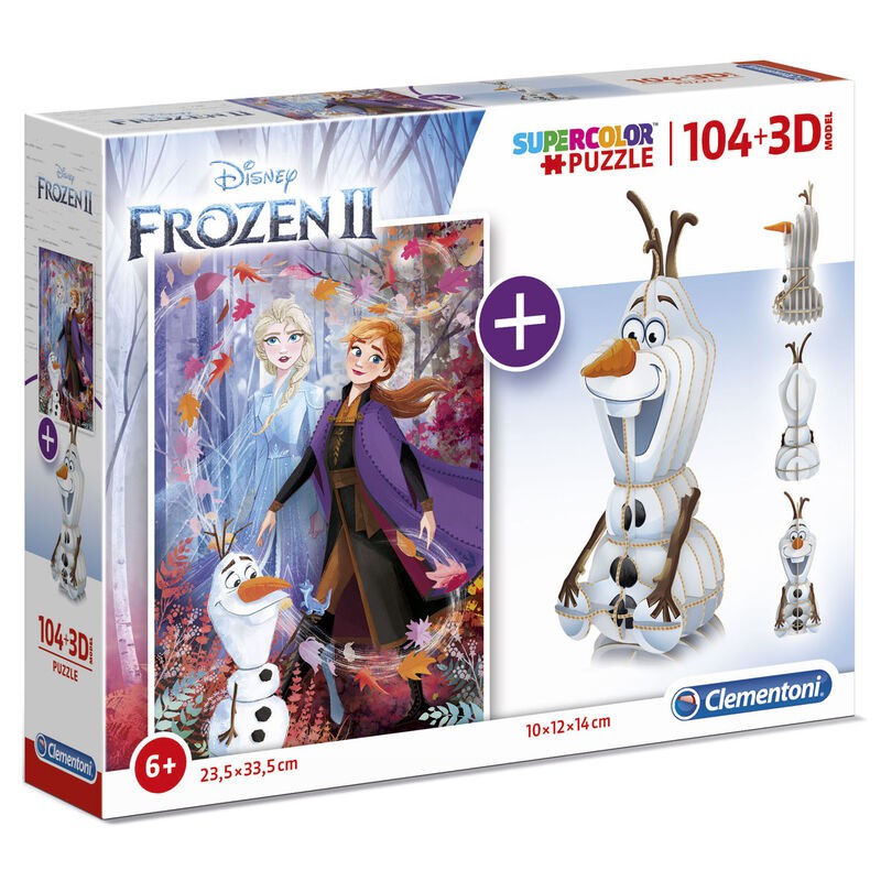 vela compromiso novela Puzzle 104 + 3D Frozen 2 Disney 104pzs — nauticamilanonline