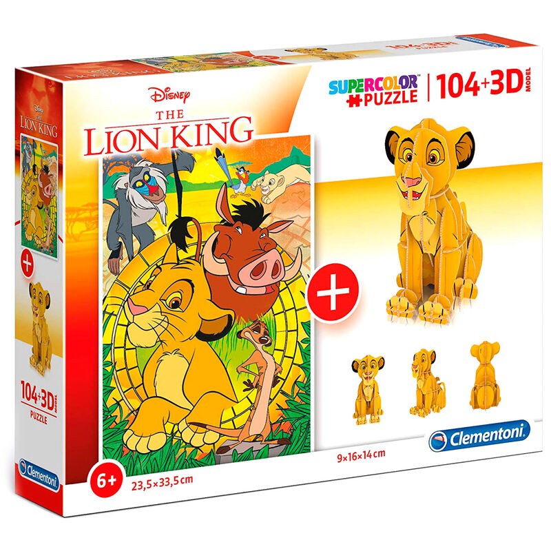 Puzzle 104 + 3D Le Roi Lion Disney 104pcs — nauticamilanonline