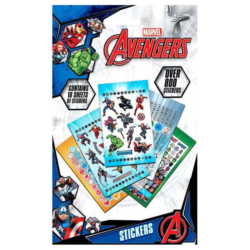 Set 800 pegatinas Vengadores Avengers Marvel — nauticamilanonline