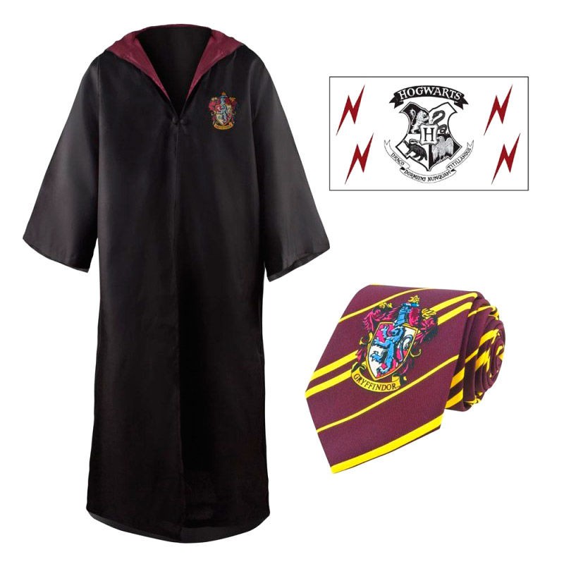 Set tunica + cravatta + tatuaggio Grifondoro Harry Potter —  nauticamilanonline