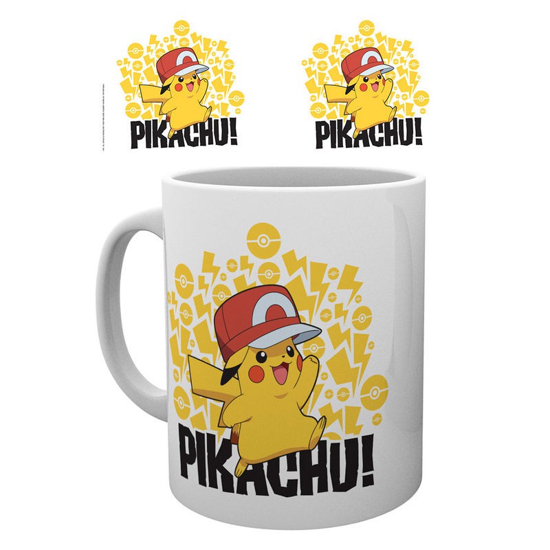Tazza Pokemon Ash Hat Pikachu