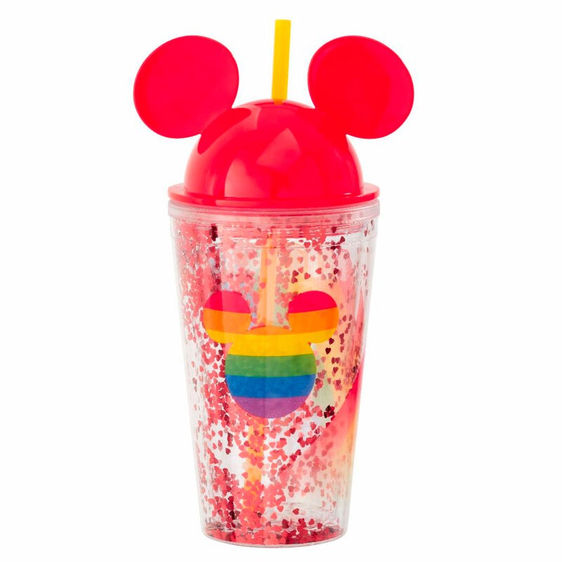 Bicchiere Mickey Rainbow Disney con cannuccia — nauticamilanonline